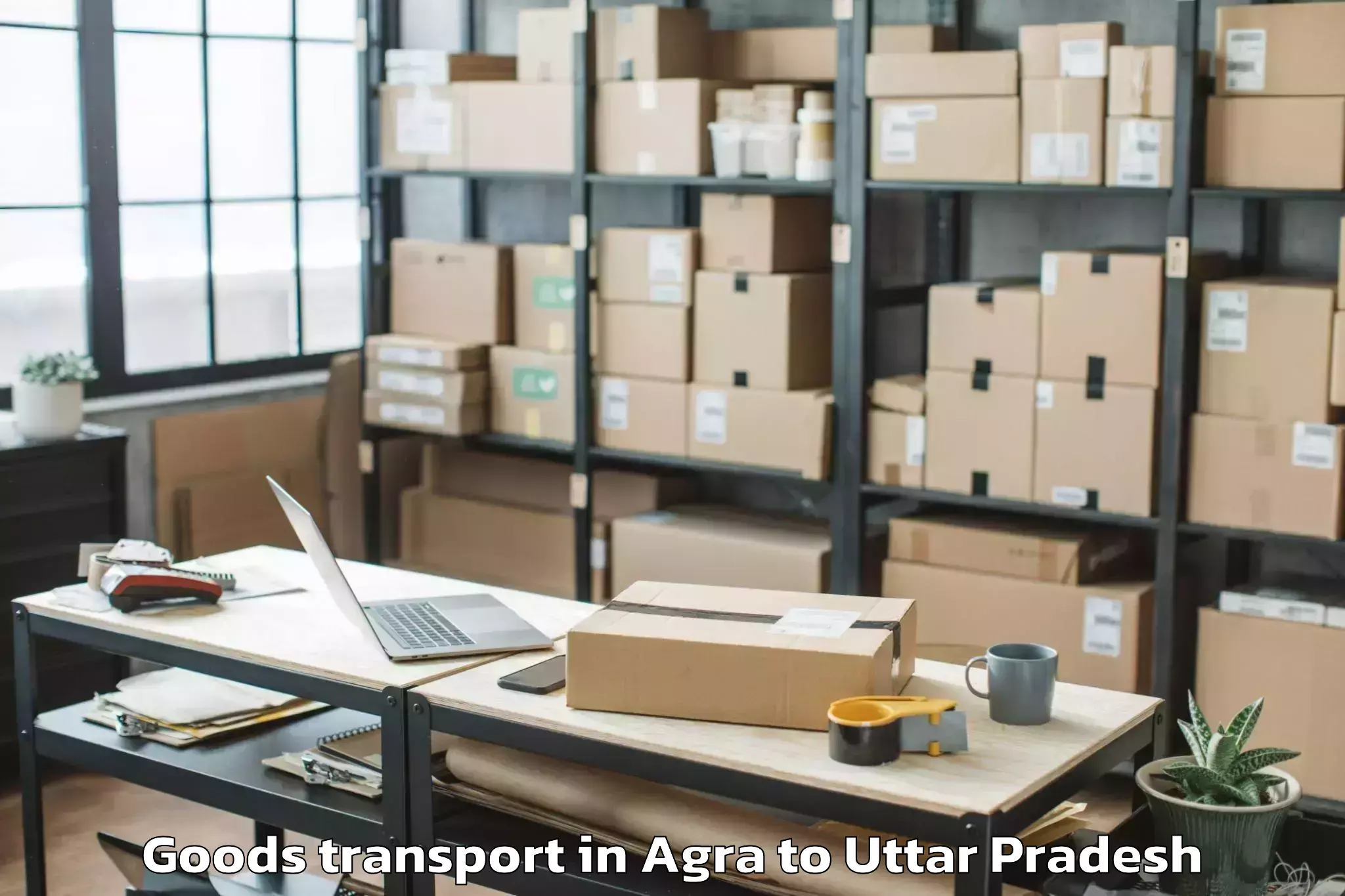 Easy Agra to Kanpur Goods Transport Booking